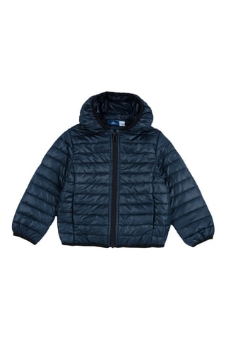 Gewatteerde Jas met Capuchon - Marineblauw