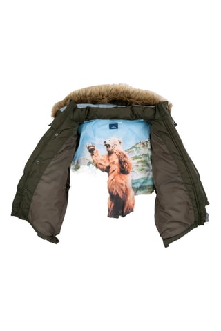 Gewatteerde Jas met Capuchon - Groen