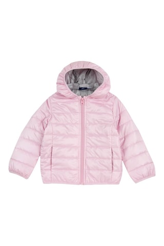 Gewatteerde Jas met Capuchon - Roze