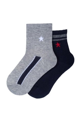 2 paires de chaussettes - Gris