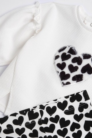 Sweater en Legging - Wit en Zwart