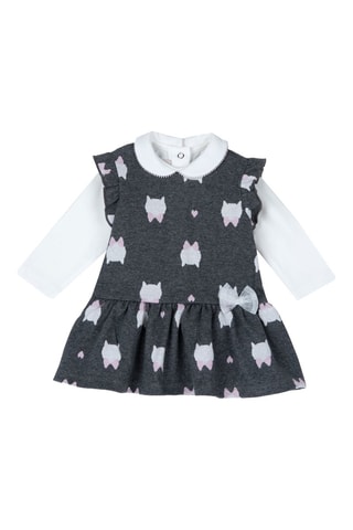 T-shirt en Jurk - Antraciet