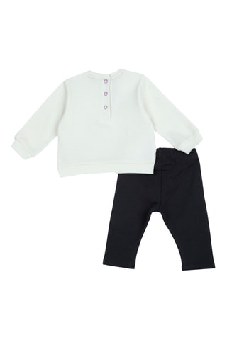 T-shirt en Legging - Wit en Zwart