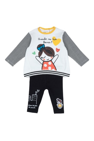 T-shirt en Legging - Wit