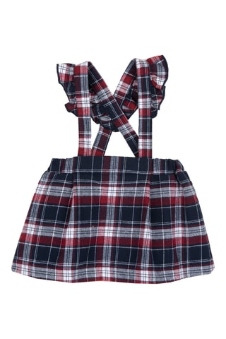 Rok met Bandjes - Donkerblauw en Bordeauxrood