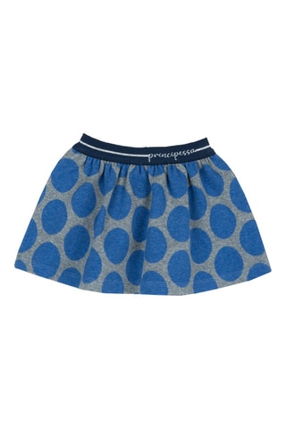 Rok - Blauw en Gemêleerd Grijs