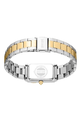 Montre à quartz en acier sertie de cristaux tchèque s