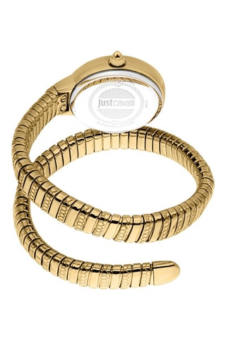 Montre à quartz en acier et cristaux tchèques - Doré et argenté