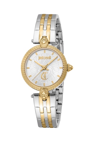 Montre à quartz en acier - Argenté et doré