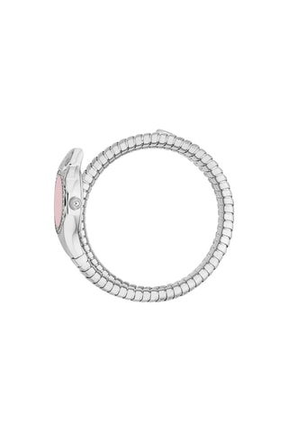 Montre à quartz en acier et cristaux tchèques Vita - Argenté et rose