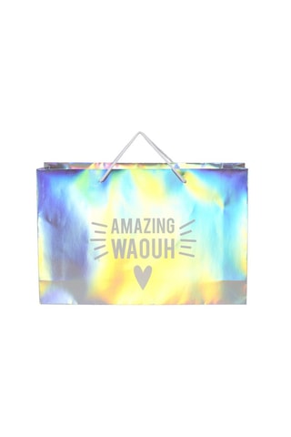 Sac cadeau holographique - 50 x 12 x 33 cm  - Modèle aléatoire