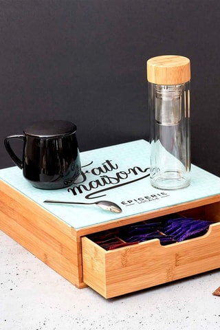 Tiroir à capsule en bois - Naturel