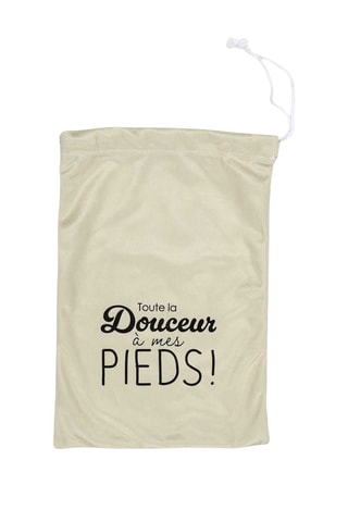 Chaussons micro ondables - Beige