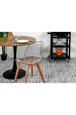 2 chaises Scandinave - Transparent