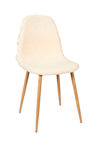 2 chaises Faro Mirage - 
Crème et marron