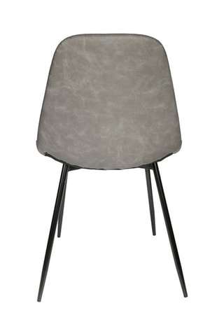 2 chaises - Gris et noir