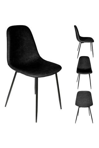 2 chaises Amber - Noir