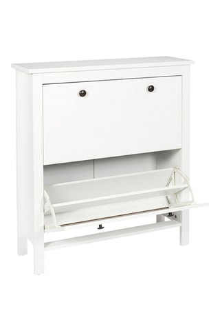 Meuble à chaussures 2 portes Elisabeth - Blanc
