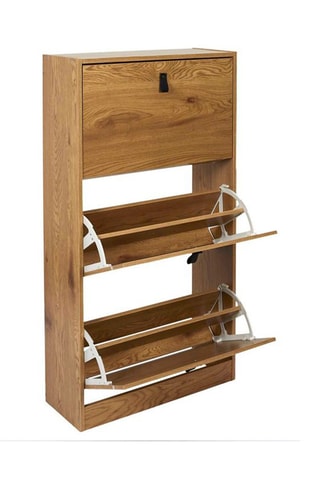 Meuble à chaussures 3 portes - Naturel