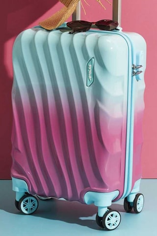 Valise cabine - Rose et bleu