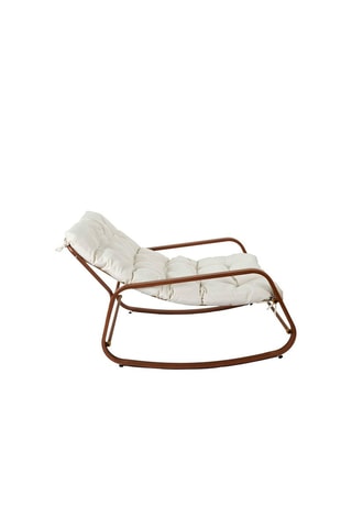 Fauteuil à bascule Miami - 
Beige et naturel
