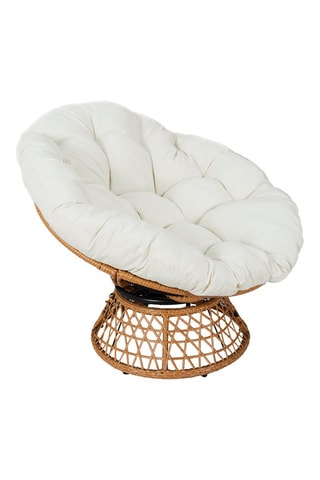 Fauteuil Cancun - Marron et blanc