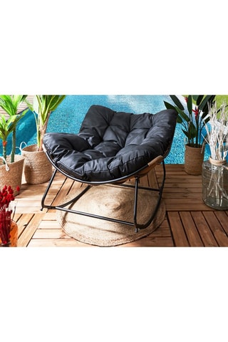 Fauteuil à bascule - Noir