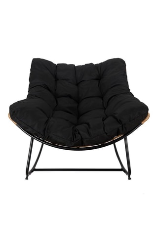 Fauteuil à bascule - Noir