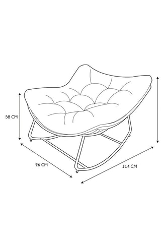 Fauteuil à bascule - Noir