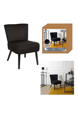 Fauteuil crapaud Giulia - 
Noir