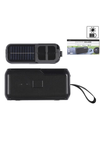 Enceinte sans fil solaire – 5W – Noir