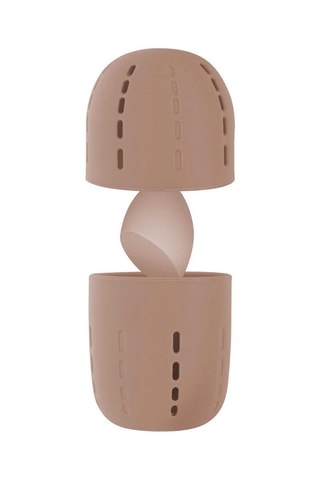 Eponge à maquillage avec étui de rangement - Beige