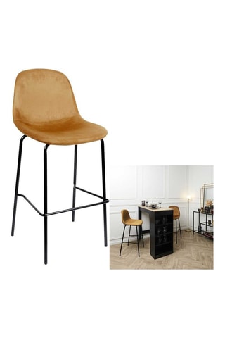 2 chaises de bar Giulia - 
Jaune