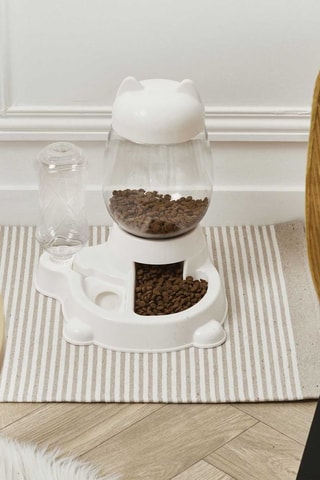 Distributeur de croquettes et d'eau - 2,20 l