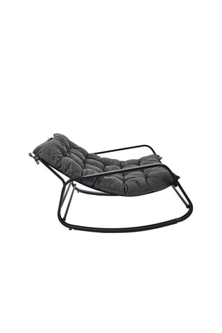 Fauteuil à bascule Miami - 
Gris et noir