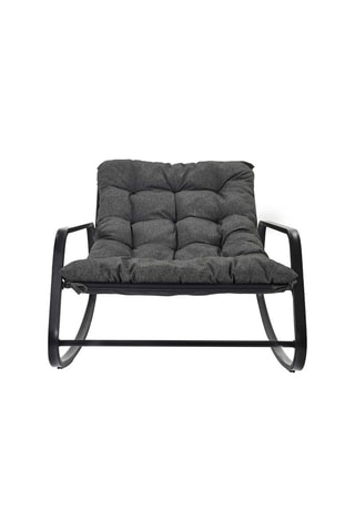 Fauteuil à bascule Miami - 
Gris et noir