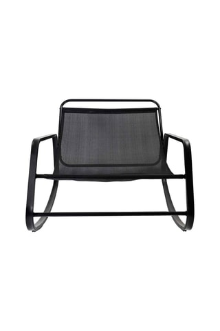 Fauteuil à bascule Miami - 
Gris et noir