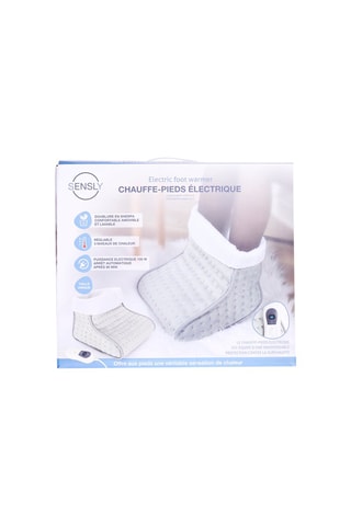 Chauffe-pieds électrique - Gris - 30 x 30 cm