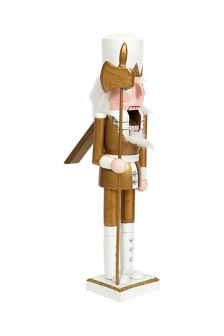 Lot de 2 figurines casse-noisette en bois -  35,5 cm