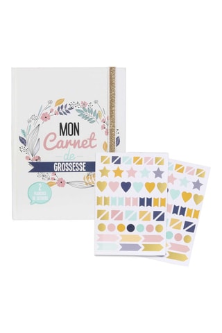 Carnet de grossesse - Blanc et doré