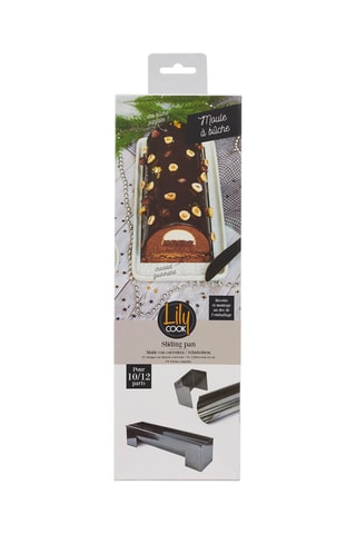 Moule à bûche en acier inoxydable - 30 cm