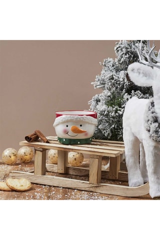 Bol de Noël en relief en céramique - 45 cl - Modèle aléatoire