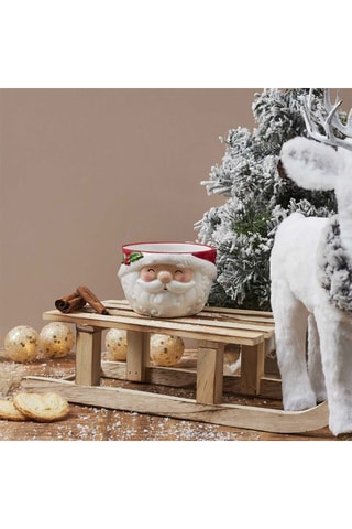 Bol de Noël en relief en céramique - 45 cl - Modèle aléatoire