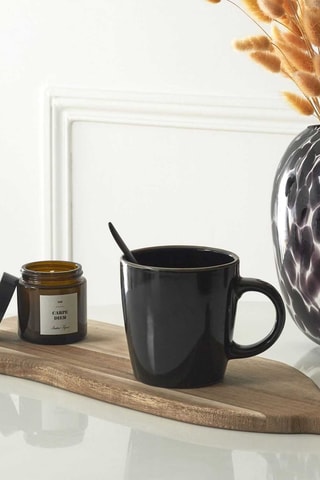 6 mugs en grès Liseré doré - 40 cl