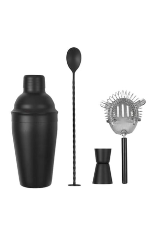Lot de 4 accessoires à cocktail en acier inoxydable