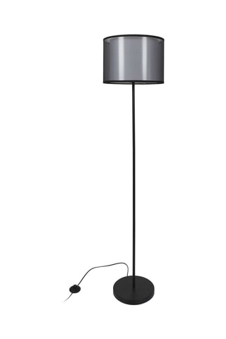 Lampadaire avec double abat-jour - Noir