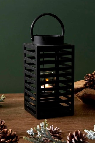 Lanterne Black Forest - 12 x 24 x 12 cm - Noir
