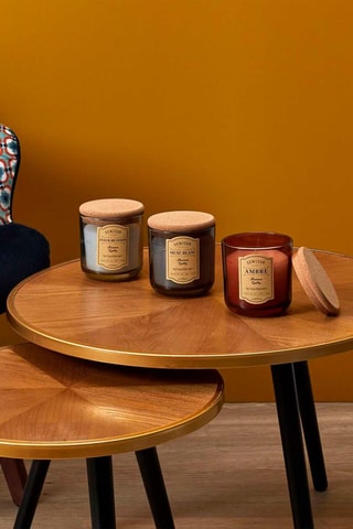 Coffret bougies parfumées d'Apothicaire - Ambre, fleur de coton et musc blanc