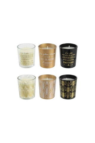 6 bougies parfumées - Vanille