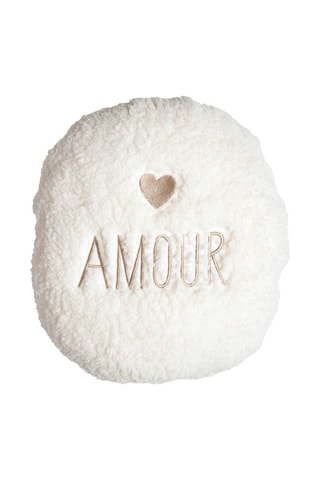 Coussin et plaid - Beige - 120 x 150 cm